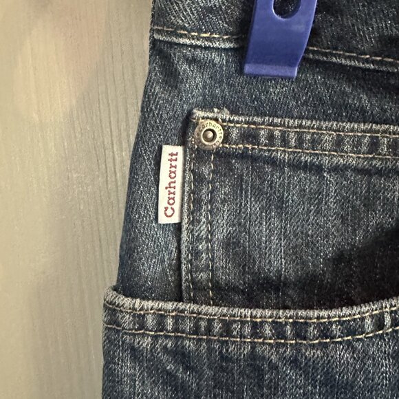 Carhartt Women's Size 10 Flannel Lined Jeans Relaxed Fit VINTAGE - Picture 6 of 7
